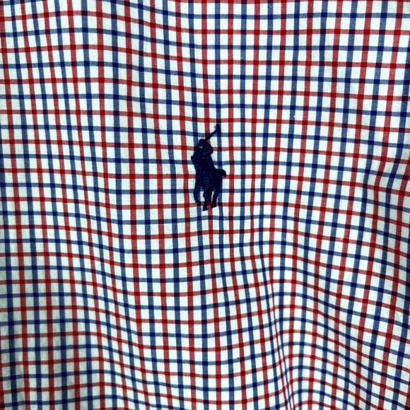 Ralph Lauren Other - Ralph Lauren Button Down Mens XL Red White Blue Check Cotton Stretch Long Sleeve